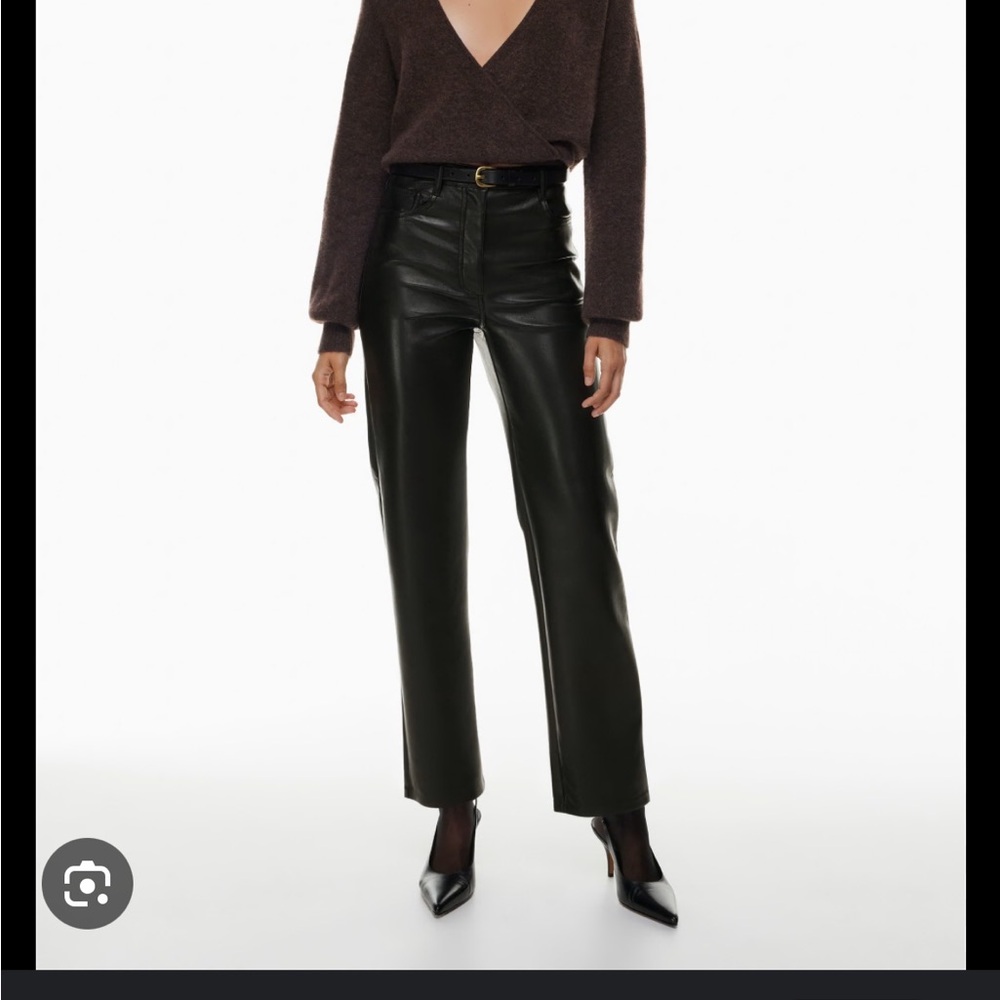 Aritzia ‘Melina’ Black Leather Pants